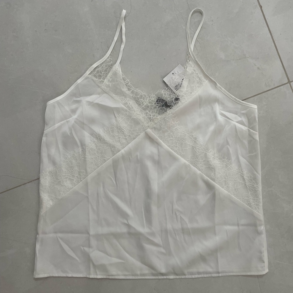 Satin lace cami